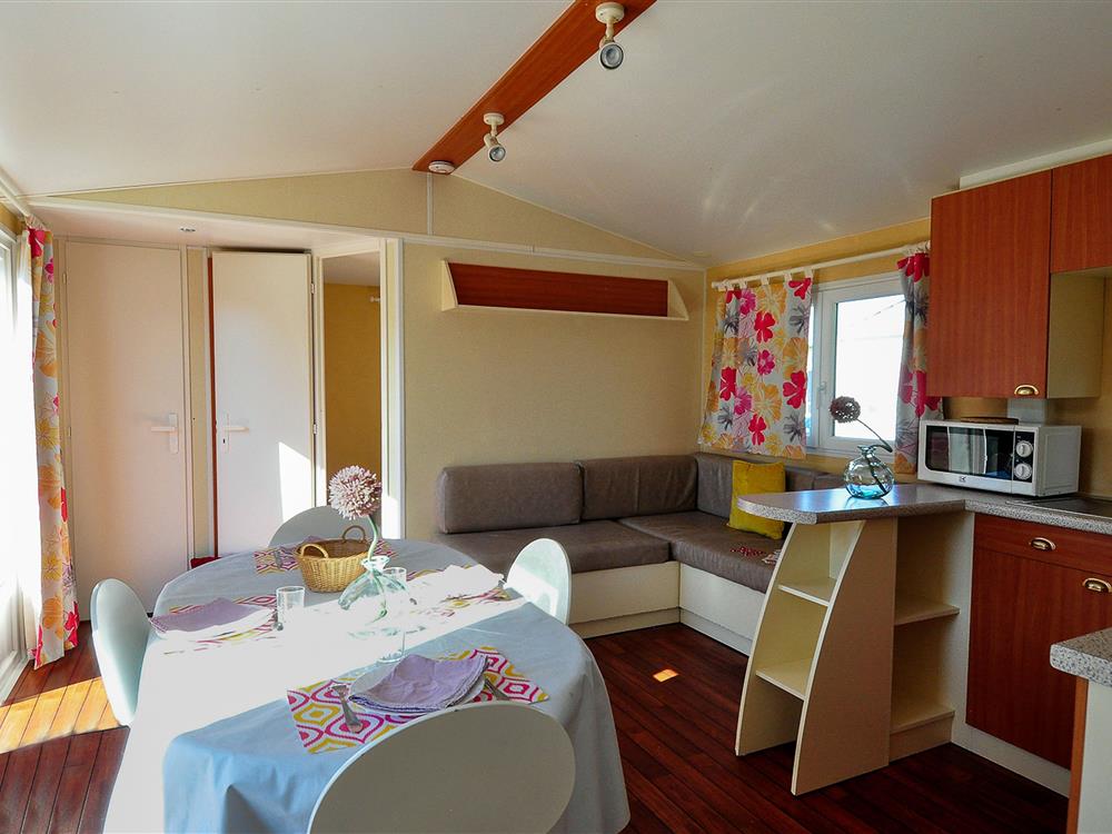 ©Camping la touesse-Saint-Lunaire-location mobile home 2 chambres camping en Ille et Vilaine