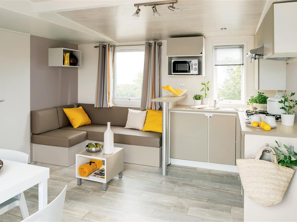 ©Camping la touesse-Saint-Lunaire-A louer mobile home 3 chambres avec lave vaisselle camping en Bretagne
