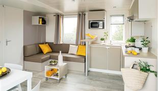©Camping la touesse-Saint-Lunaire-A louer mobile home 3 chambres avec lave vaisselle camping en Bretagne