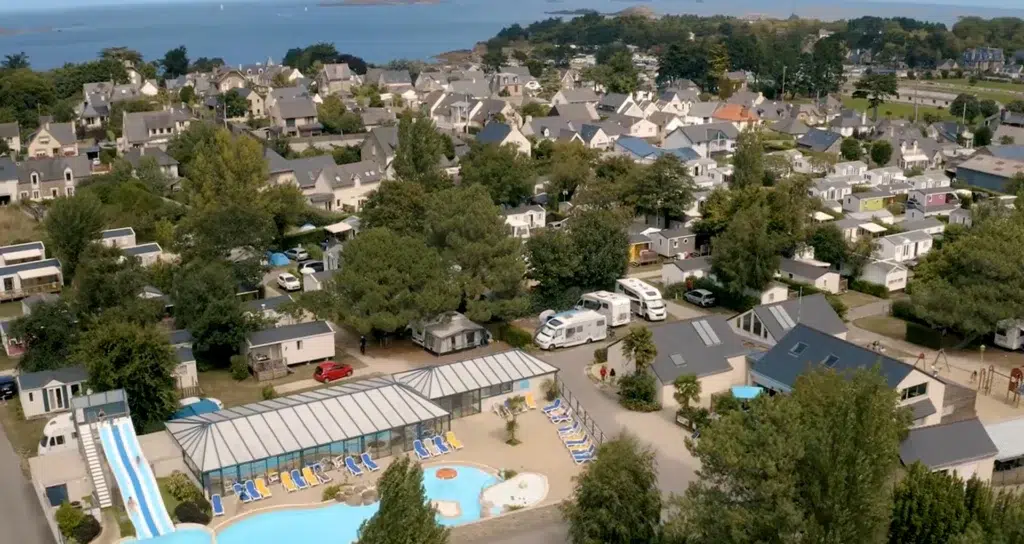 camping touesse photo vue aerienne